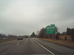 Northbound I-95 at Exit 41 (US 301-VA 35-156) in Templeton, VA.jpg