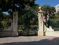 Porta d'entrada als jardins de Vivers de València