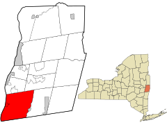Rensselaer County New York incorporated and unincorporated areas Schodack highlighted.svg