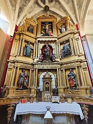 Archivo:Retablo Mayor de la iglesia de Nuestra Señora de la Natividad de Añua