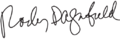 Rodney Dangerfield Signature
