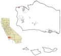 Santa Barbara County California Incorporated and Unincorporated areas Guadalupe Highlighted