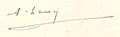 Signature d'Alfred Loisy