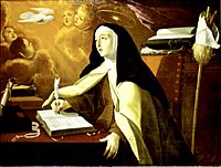 St. Teresa of Avila inspired by the Hole-Spirit (1672) - Josepha de Óbidos (1630-1684) (50405983181)