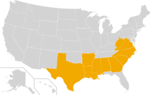 Sun Belt states map updated 2022.png