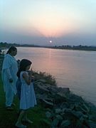 Sunset view from river Jhelum