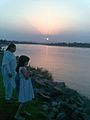 Sunset view from river Jhelum
