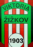 Symbol Viktorie Žižkov na stadionu ze strany náměstí Winstona Churchilla.jpg