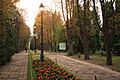 The Iași Botanical Garden, main entrance (east)