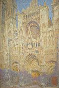 'The Rouen Cathedral at Sunset' by Claude Monet, 1894, Pushkin Museum