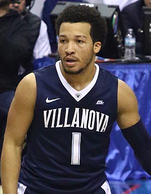 Archivo:20170213 Villanova-Depaul Jalen Brunson in the front court (cropped)