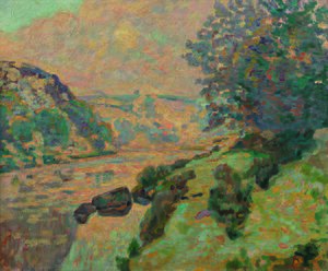 Archivo:Armand Guillaumin - Paysage de la Creuse, brouillard vers Crozant - Circa 1910 - 001