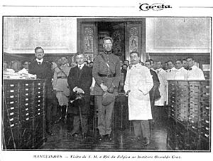 Archivo:Carlos chagas e rei alberto