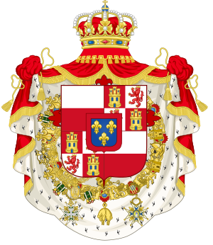 Archivo:Coats of Arms of Duchy of Lucca Mantle Variant