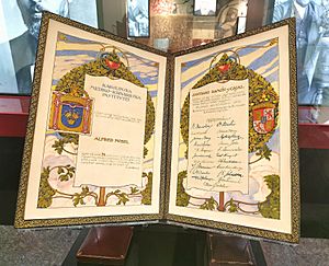 Archivo:Diploma al Premio Nobel Santiago Ramón y Cajal