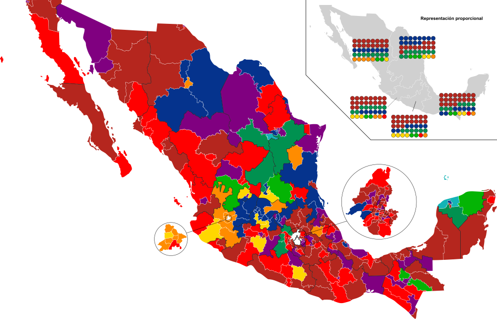 Elecciones legislativas de México de 2018 por distrito federal.svg
