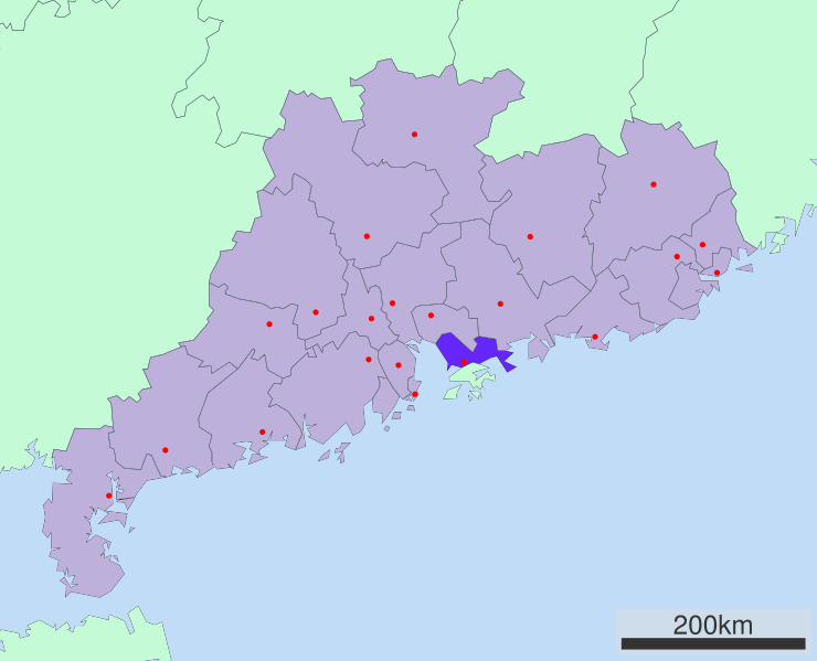 Guangdong subdivisions - Shenzhen