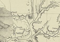 Archivo:Iñipulli y Pelchuquín en el Mapa de la Expedicion de Francisco Vidal Gormaz