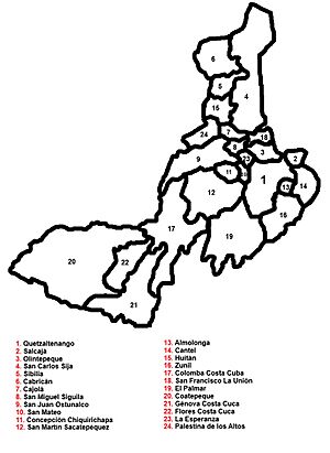 Archivo:Mapa del Departamento de Quetzaltenango por municipios