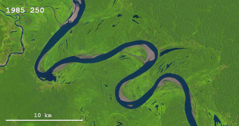 Meandering on Ucayali River