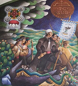 Archivo:Mural de Morelos llegado a Tehuacán