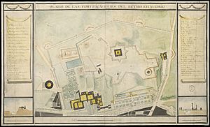 Archivo:Plano de las fortificaciones francesas en el Buen Retiro 02