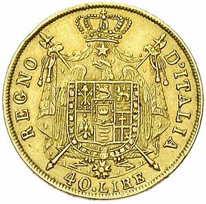 Archivo:Regno d'Italia - 40 lire 1812