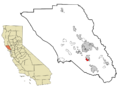 Sonoma County California Incorporated and Unincorporated areas Cotati Highlighted