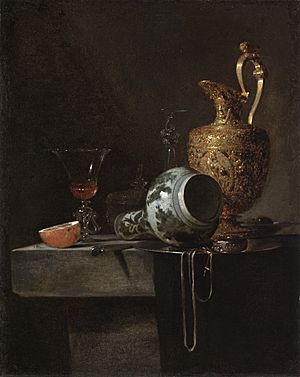 Archivo:Still Life with a Porcelain Vase, Silver-gilt Ewer, and Glasses LACMA M.2009.106.22
