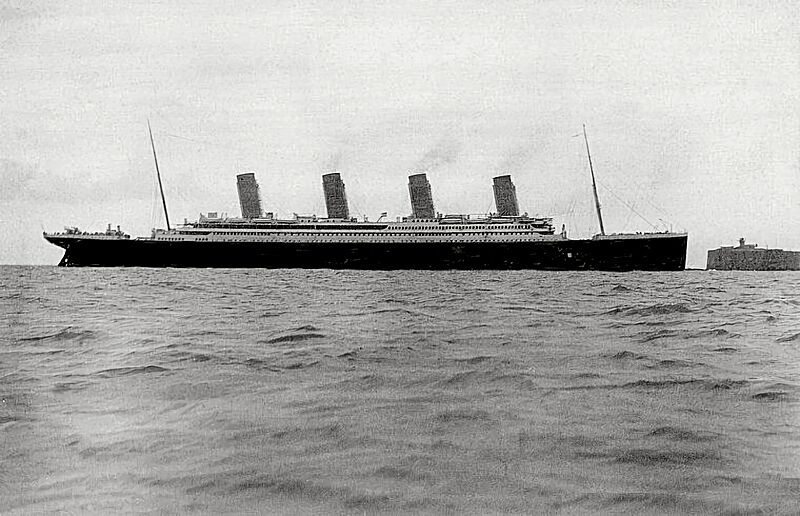 Titanic at Cherbourg