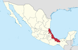 Veracruz in Mexico (location map scheme).svg