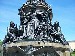 Washington Monument in Philadelphia, Pa - detail