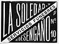 1899-12-09, Blanco y Negro, Servicios fúnebres La Soledad