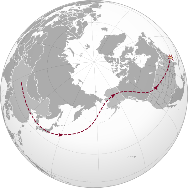 2023 Chinese Balloon route