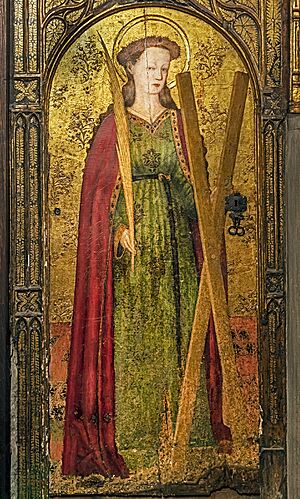 Barcelona Cathedral Interior - Saint Eulalia of Barcelona by Pedro García de Benavarre.jpg