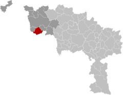 Brunehaut Hainaut Belgium Map.svg