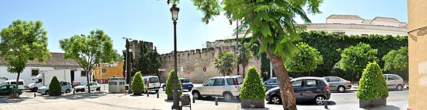 Archivo:Calle Muro Plaza Merced panoramica Jerez