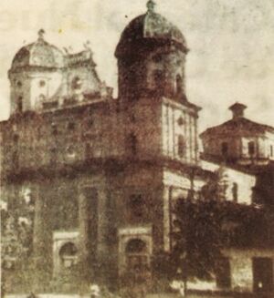 Archivo:Catedral de Santa Rosa de Osos en 1885