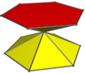 Crossed2 hexagonal prism
