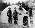 Eskimo family and their igloo cph.3c36050