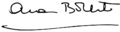 Firma de Ana Botella