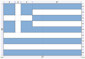 Archivo:Flag of Greece (construction sheet)