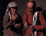 Georges de La Tour - Peasant Couple Eating - WGA12327