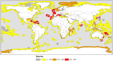 Archivo:Global diversity of the Porifera