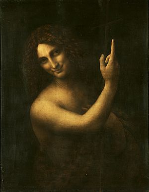 Archivo:Leonardo da Vinci - Saint John the Baptist C2RMF retouched
