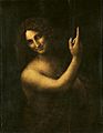 Leonardo da Vinci - Saint John the Baptist C2RMF retouched