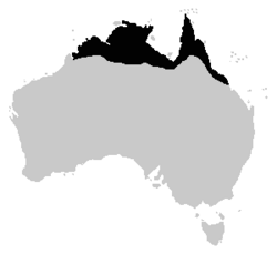 Distribución de L. bicolor en Australia.