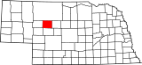 Map of Nebraska highlighting Hooker County.svg