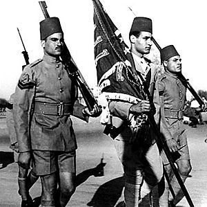 Archivo:Nasser carrying the battalion flag - 10009
