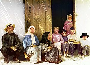 Archivo:Russian settlers, possibly Molokans, in the Mugan steppe of Azerbaijan. Sergei Mikhailovich Prokudin-Gorskii